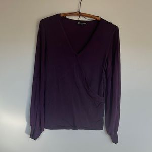 INC sheer split sleeve blouse Medium